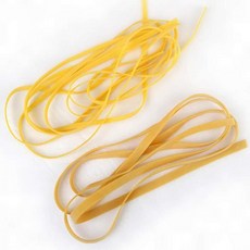 생고무줄 납작 고무줄, 1개, 노랑-좁은