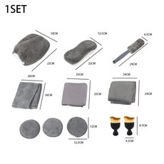 자동차 청소 키트 타이어 브러시 흠집 제거 패드 디테일링 스펀지 실내 필수품 도구, 1개