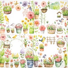 정원소품 냅킨, 1개, 20개, 여러색