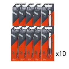 도루코 컷터칼 S102, 혼합 색상, 10개