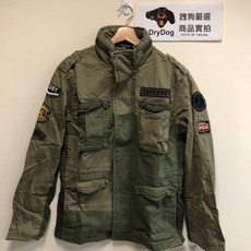 極度乾燥 Superdry Rookie 軍裝夾克 M65 外套 拼接 軍綠 卡其, 復古軍綠拼接卡其,L, 1個