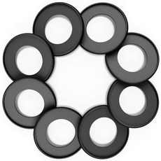 디스크아젠다 디스크바운드 디스크블랙 8피스 1.65인치, Gold, 8 Piece 1.65in