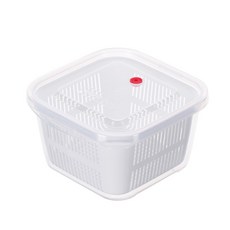 KEYWAY聯府 小廚師保鮮盒 長型890ML 瀝水保鮮盒, 方型970ML(KVS-970), 1個