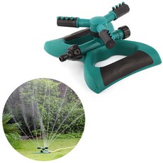 다이모공구 나비형 스프링쿨러 360도 회전, 녹색, 1개