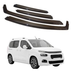 比德堡崁入式晴雨窗【內嵌式-標準款】雪鐵龍CITROEN Berlingo 布丁狗 2018年起專用, 1個, 前窗2片