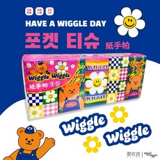 御衣坊 Wiggle Wiggle 紙手帕 原生木漿製造 三層舒適 15小包裝, 1個