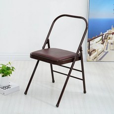 접이식 요가 의자 필라테스 코어 운동기구 티칭 홈트 거꾸로 특수 보조 보조의자, 브라운 1.2mm 쌍바, 1개