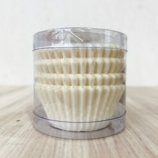 【柚子烘焙食品】油力士紙杯 100入 烘焙蛋糕紙杯 杯子蛋糕 瑪芬杯 蛋糕紙托, 1個, 43*27_白色