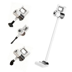 SmartGo 다용도 무선 청소기 핸디 청소기 흡입력이 강한 16000pa 가정용 휴대용 청소기, 화이트