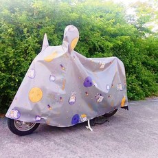 卡通電動車機車防雨罩, 太空灰丨太空熊