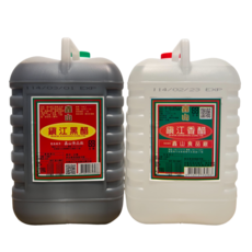 鑫山 黑醋，傳統工藝釀造，天然無添加，提升料理風味, 4個, 5L