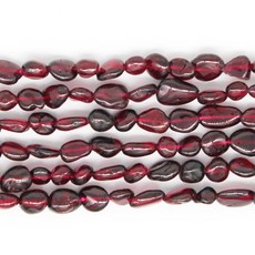 MJDCB Natural Irregular Shape Stone Beads 4-8mm Red Garnet Gemstone Energy Crystal for Jewelry Ma, 석류석