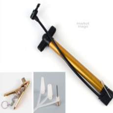 위드룸 휴대용 자전거 에어펌프 공기주입, B형(프레스타/슈레더)