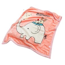 雙層加厚法蘭絨兒童毯, 不挑款-女寶+100g
