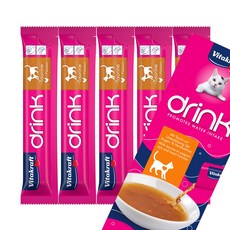 비타크래프트 고양이 건강(눈과 심장 기능 증진 + 에너지 대사 증진) 음료 드링크, 30g, 5개, 드링크 치킨+타우린