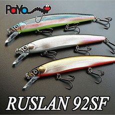 루슬란 미노우 슬로우 플로팅 배스 쉘로우, 4번 내추럴 골드 샤이너, 1개, 4번 내추럴골드샤이너/레드벨리, 8.5g