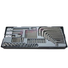 【圓夢補給站】52件工具車組套-星型組/星型套筒/星型凸頭套筒/星型起子(附收納盒), 1個