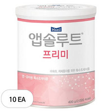 매일유업 앱솔루트 프리미 분유, 400g, 10개