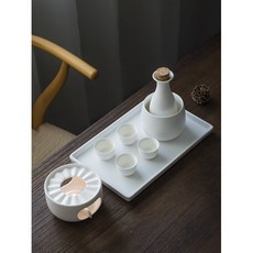 도자기 소주 그릇 흑도 가정용 청주기 세트 작은 술잔 분류기 소주잔, 친펑 술잔(미디움 화이트)