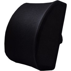 涼感凝膠透氣腰靠 涼感腰背墊 護腰靠 汽車腰靠墊 透氣舒適 辦公室腰靠, 黑色