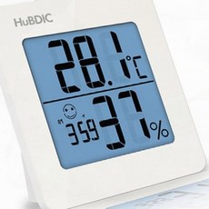시계온습도계 가정거실 휴비딕 탄탄한소재 시계 온습 계 HT-1 화 트 공간활용, 상세페이지 참조