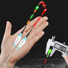 ZA 짧은 찌 단찌 스마트 변색 전자찌 얼음 새우 민물 추천 수초용 내림 올림, 2개, ZA-06 부력3.2g