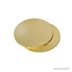 可開發票 H62黃銅板 圓板薄銅片圓片墊片激光切割雕刻加工定制0.8 1.5 2 3mm 滿300元出貨, 1個, 定制尺寸