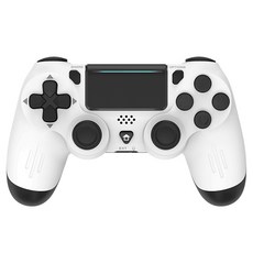 DATA FROG PS4/슬림/프로 호환 블루투스 무선 게임 패드 조이스틱 컨트롤러, 1개, White, P02 1개, White, P02