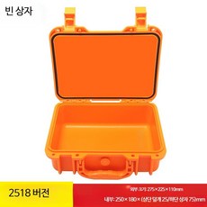 가방 트롤리 카메라 보관 케이스 장비 방수 캐리어, 2518 오렌지 빈 상자, 1개