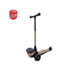 奧地利 Scoot&ride 滑板車 K2，兒童滑板車，安全材質，輕巧易攜帶, 豹紋, 1個