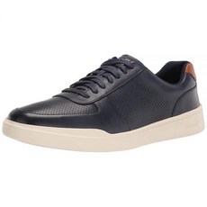 113559 Cole Haan 남성용 그랜드 크로스코트 모던 천공 스니커즈 피코트/브리티시 탠