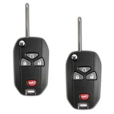 뷰익 쉐보레 캐딜락 폰티악 새턴용 2X 새로운 키리스 엔트리 원격 플립 키 포브 (15913421), 2개