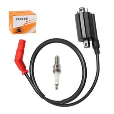 Zozoye 야마하 랩터 700 700R YFM700 2006-2018 점화 코일 와이어 캡 포함 + 스파크 플러그 4DN-82320-00-00 224402 8609194795