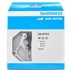 Shimano Deore SM-RT64中央鎖入式碟盤 金屬樹脂來令片兼容 碟煞公路車登山車適用, 1個
