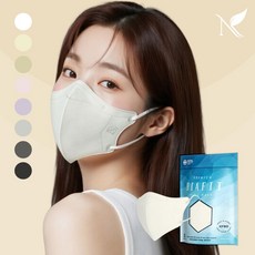 다이아핏 KF80 새부리형 국내생산 마스크 파우치형, [파우치형] KF80 대형 아이보리, 25개입