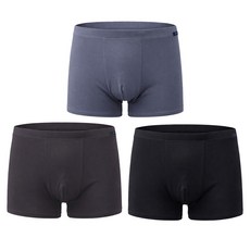 제임스딘 남성 인밴드 순면드로즈 사각팬티 3매입