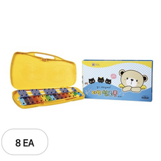 다벨 실로폰 DX-25K, 25판, YELLOW (노랑), 8개