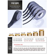 리폼 단색 접착식 문틀 띠시트지 인테리어 띠벽지, 무광블랙