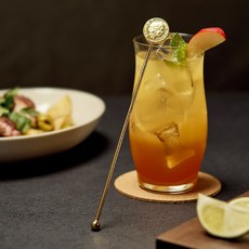 바겐슈타이거 골드 머들러 스텐 원형 디자인 칵테일 바툴, (L) 바겐 원형머들러 (골드)