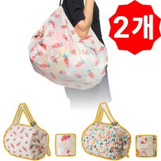 매직365팩토리 휴대용 접이식 아코디언 요술 장바구니, 모던핑크+모던혼합, 1개