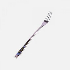 꽃무늬 티포크 롱포크 디저트 과일 스텐 1P 스테인리스 젓가락 해당화 청 티포크 1P OPP포장, 없음