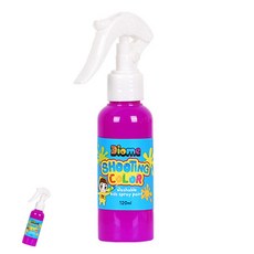 미술놀이 스프레이 물감 슈팅 컬러 120ml (형광보라), 1, 1