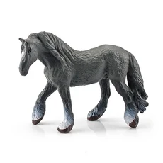 미니 시뮬레이션 정적 말 피규어 현실적인 조랑말 장난감 동물 말 클럽 어린이 케이크 토퍼 장식품 홈 데스, 04 Shire Mare