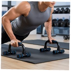 푸쉬업바 홈트레이닝 팔굽혀펴기 헬스 운동기구 가슴근육 코어강화 맨몸운동 실내피트니스, 상세페이지 참조, S형푸쉬업바