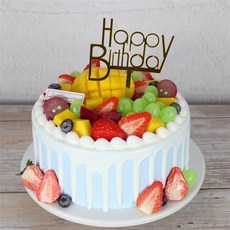 모형 케이크 생일 소품 파티용품 촬영용 샘플 스튜디오 케잌 클레이, 6인치, 그레이 H29