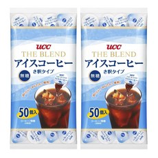 UCC 블렌드 아이스 포션커피 무가당 캡슐 블랙커피 에스프레소 아메리카노, 50개입, 2개, 18g