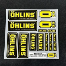 호환 오토바이 쇼크 업소버 반사 스티커 OHLINS 서스펜션 브레이크 프론트 포크 데코 데칼 방수 개조 액세, 06 A1 reflective