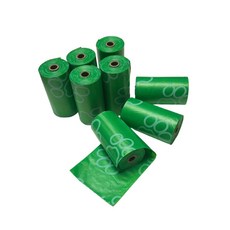 可分解環保寵物撿便袋 厚1.5絲 - 寵物外出垃圾袋, 1個, 8卷（120張）