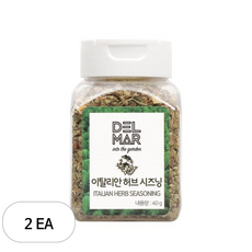 딜리셔스마켓 이탈리안 허브 시즈닝 향신료 소형, 2개, 40g