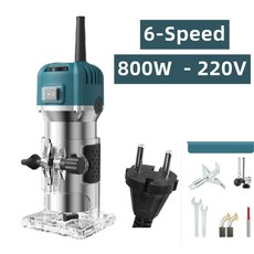 알루미늄 라우터 테이블 삽입 플레이트 W미터 게이지 목공 벤치 테이블 톱 다기능 트리머 조각 기계, 04 220V Eu Plug Machine